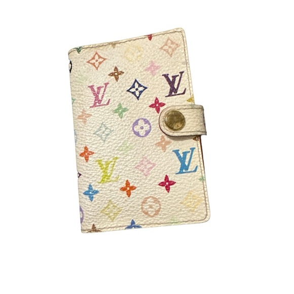 Louis Vuitton Murakami Multi  White Card Holder Vintage 2003 Collection - Picture 1 of 4